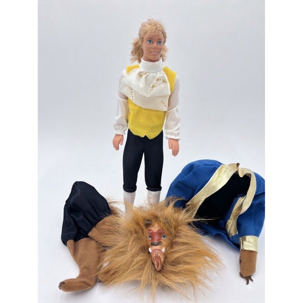 1991 Mattel Disney Classics Adam Transforming Beast Beauty and the Beast Doll